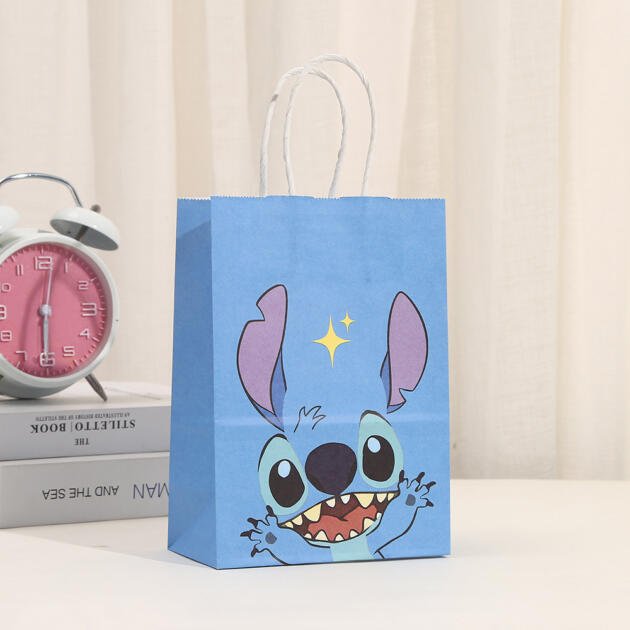 Sacs cadeaux Stitch bleu x12