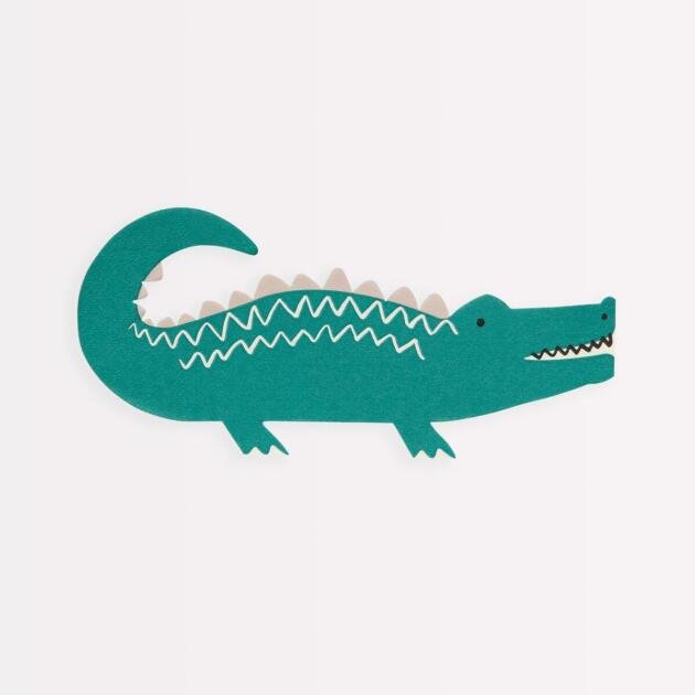 Serviettes crocodile x16