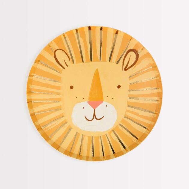 Assiettes lion x8
