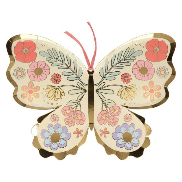 Assiettes papillon x8