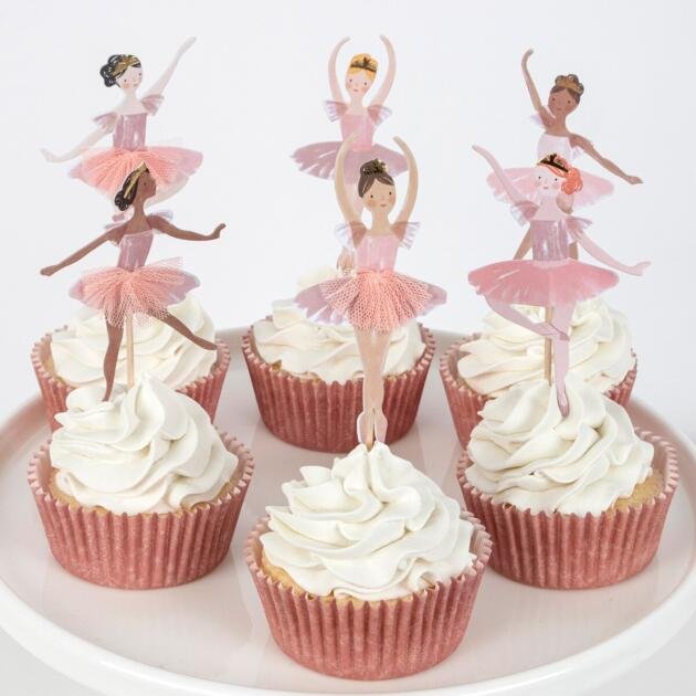 Cupcake kit ballerine (x24 toppers)