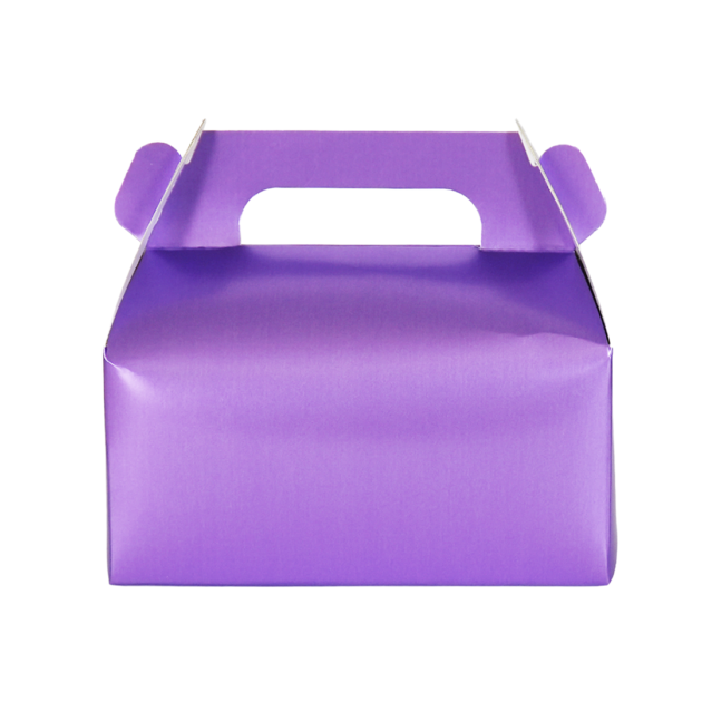 Boites à gouter violet métallisé x10