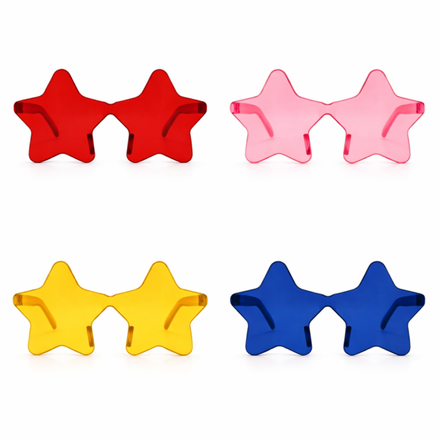 Lot lunettes étoiles x4