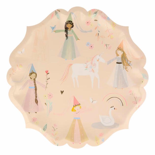 Grandes assiettes princesse x8