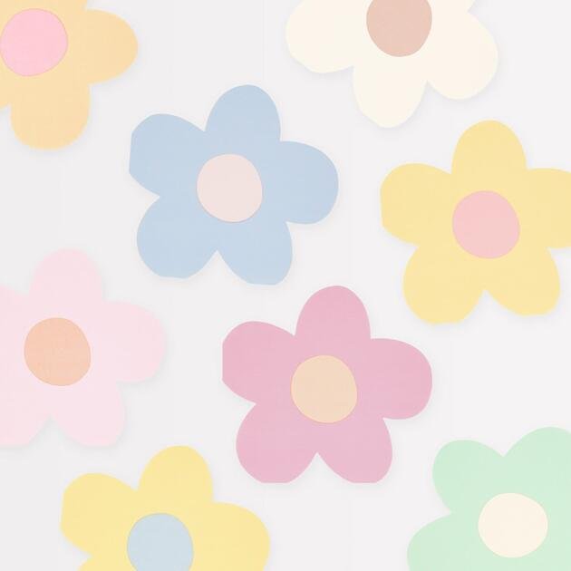 Serviettes en forme de fleur daisy x16