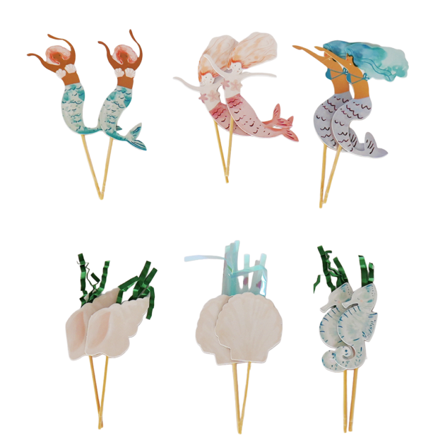 Toppers sirènes x12