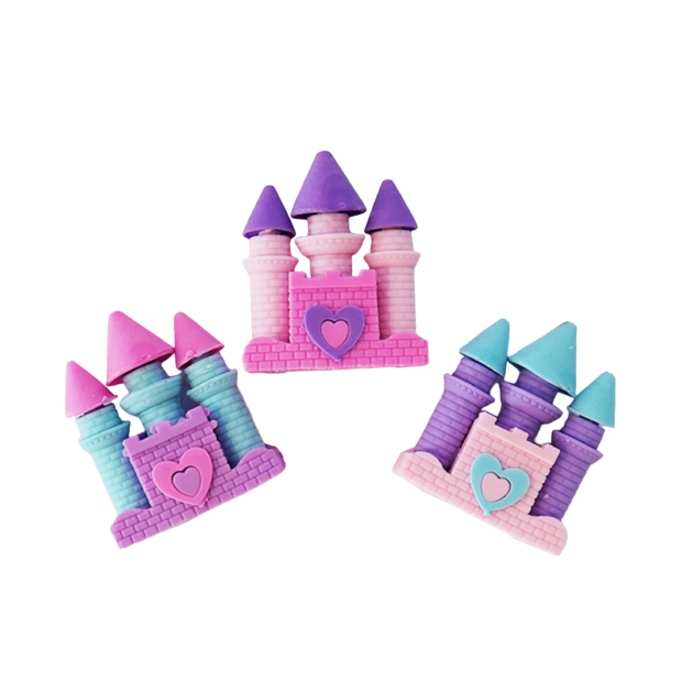 Gommes château de princesse x4